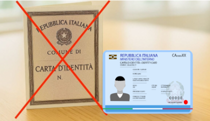 SCADENZA VALIDITA' CARTA DI IDENTITA' CARTACEA 3 AGOSTO 2026