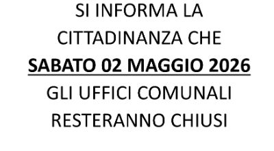 CHIUSURA UFFICI COMUNALI